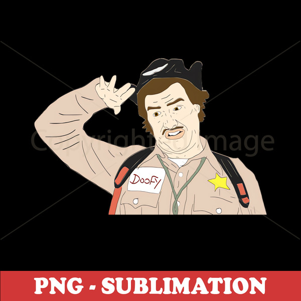 Police Officer Doofy Sublimation PNG Digital Download - High-quality artwork for unique DIY crafts and personalized gifts