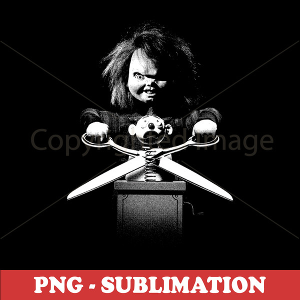 Chucky Childs Play - Creepy PNG Design - Spooky Sublimation Digital Download