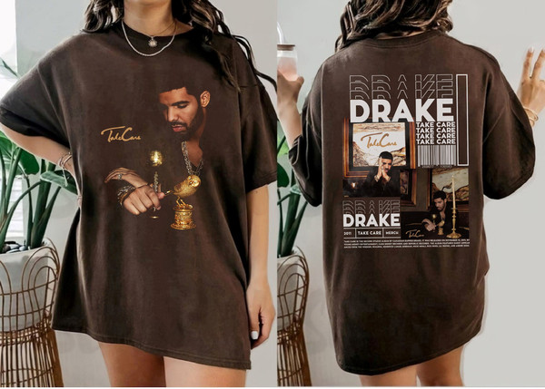 Vintage Drake Take Care 90s T Shirt, Drake Merch, Drake Rap - Inspire Uplift
