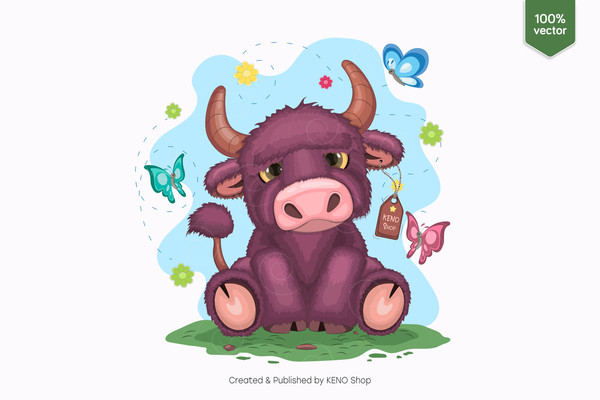 Cute cartoon bull_preview_02-01.jpg