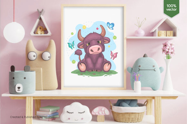 Cute cartoon bull_preview_07-01.jpg