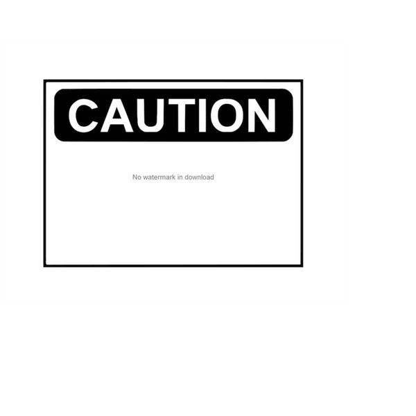 blank caution sign clipart