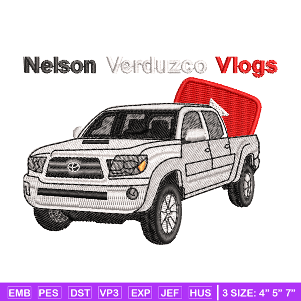 Nelson Verduzco vlogs embroidery design, logo embroidery, logo design, logo shirt, Embroidery shirt, Instant download.jpg