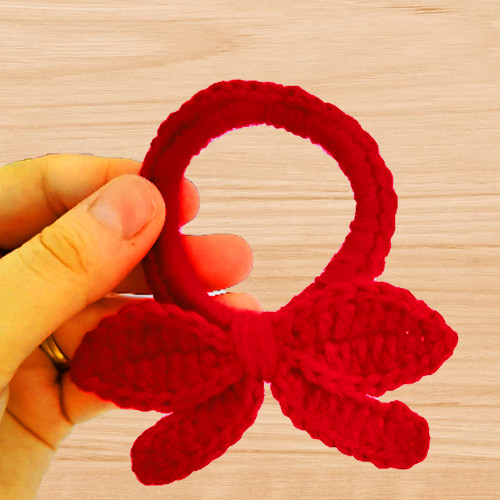 a crochet scrunchie pattern