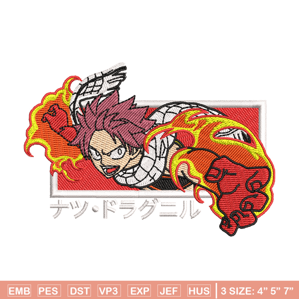 Natsu box embroidery design, Fairy tail embroidery, Anime design, Embroidery shirt, Embroidery file, Digital download.jpg