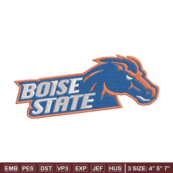 Boise State Broncos embroidery, Boise State embroidery, Football embroidery, NCAA embroidery, Sport embroidery, NCAA02..jpg