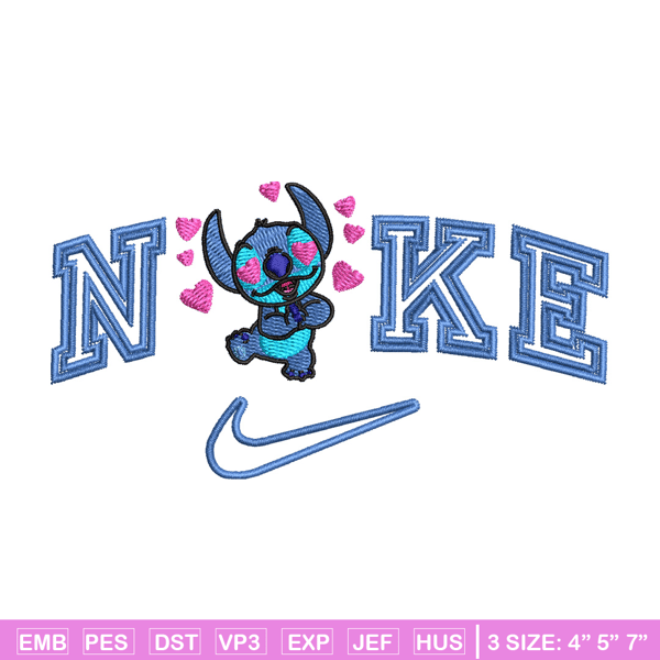 Nike stitch heart embroidery design, Stitch embroidery, Nike design, Embroidery file,Embroidery shirt, Digital download.jpg