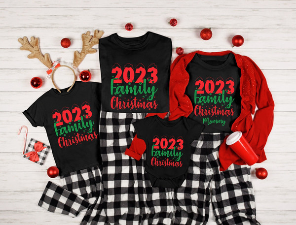 2023 Family Christmas Shirt,Custom Family Christmas Tshirt,2023 Family Christmas Custom Shirt,Family Matching Christmas Tee,Christmas Group - 1.jpg