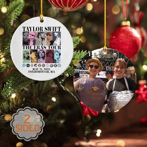 Custom Eras Tour 2023 Photo Ceramic Ornament,Personalized Taylor Swiftie Christmas Ornament,Eras Tour 2023 Christmas Gift Fans,Tree Ornament - 3.jpg