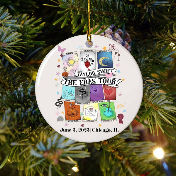 Custom TS The Era Tour Ornament, Memorabilia Remembrance Tree, Tour Midnights Ornament, Ornament Gifts, Taylor Eras Tour Fans Gift Christmas - 4.jpg