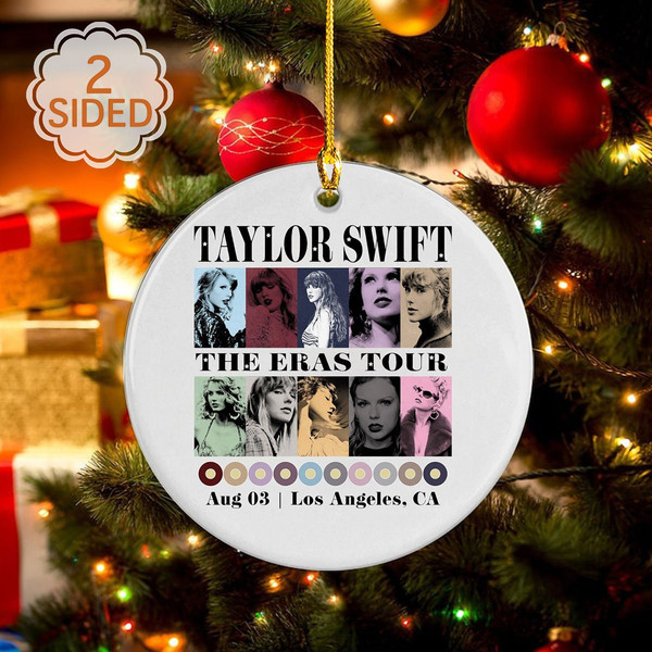 Personalized The Eras Tour Ornament Custom, Swiftie Fan Gifts Taylor Era's Christmas Ornament, Taylors Christmas Ornament, Ornament Shape - 5.jpg