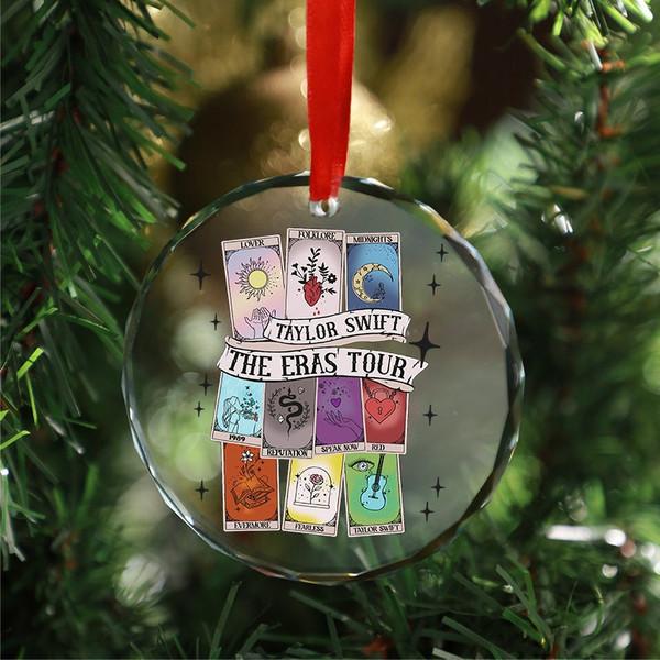Taylor Swift Glass Ornament, 2023 The One Where We Saw The Eras Tour  Ornament, Swiftie Christmas Orn