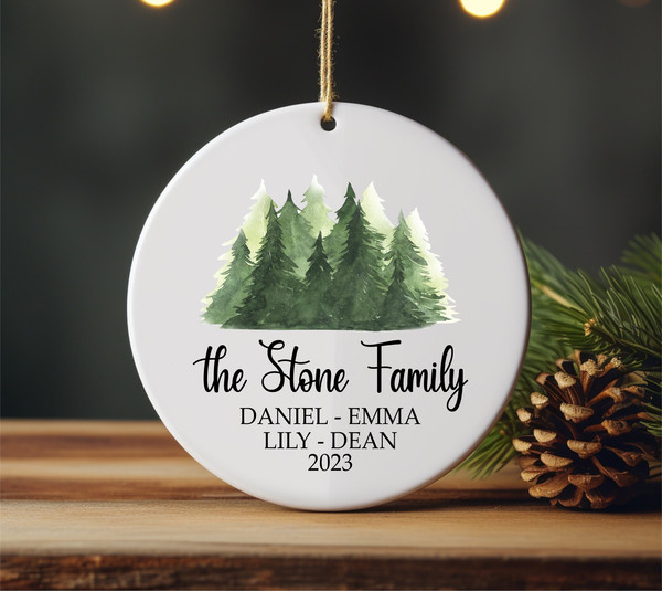 Family Christmas Ornament, Custom Family Keepsake, Personalized Family Ornament, Christmas Tree Ornament, Christmas Gift For Family - 2.jpg