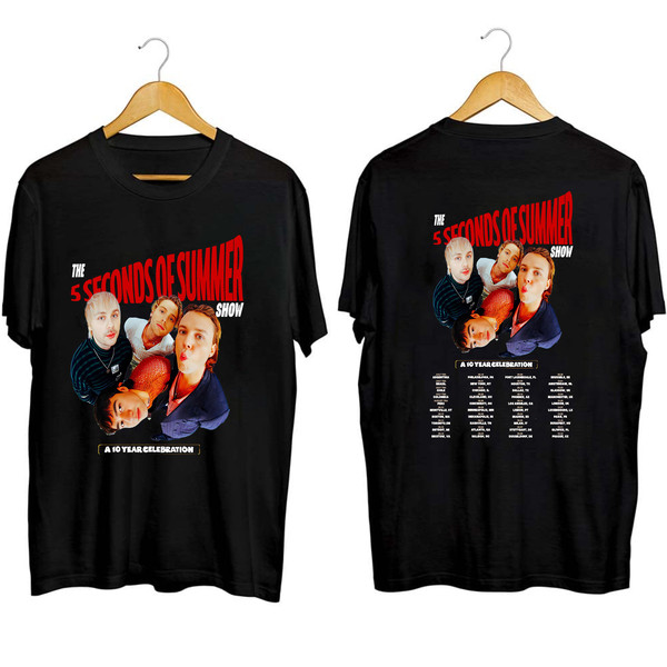 5 Seconds Of Summer World Tour 2023 2024 Shirt, 5SOS Fan Shirt, 5SOS World Tour 2023 Shirt, 5 Seconds Of Summer Fan Shirt - 1.jpg