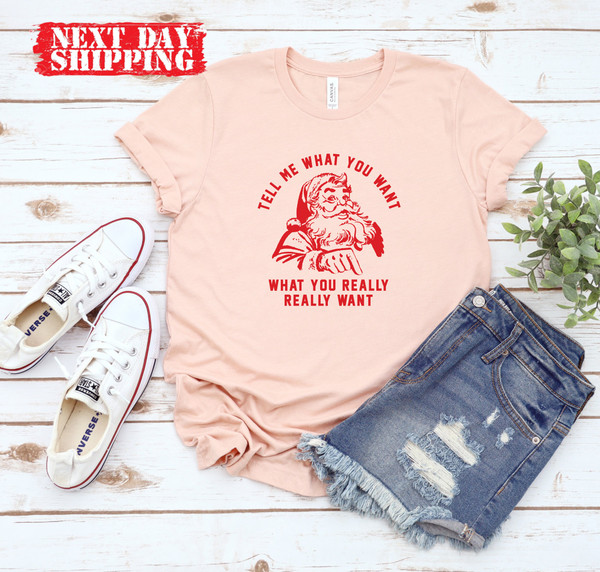 Tell Me What You Want What You Really Really Want Shirt,Christmas Santa Sweatshirt,Santa Tees,Christmas Gift shirt,Santa Gift Shirt,Xmas Tee - 3.jpg