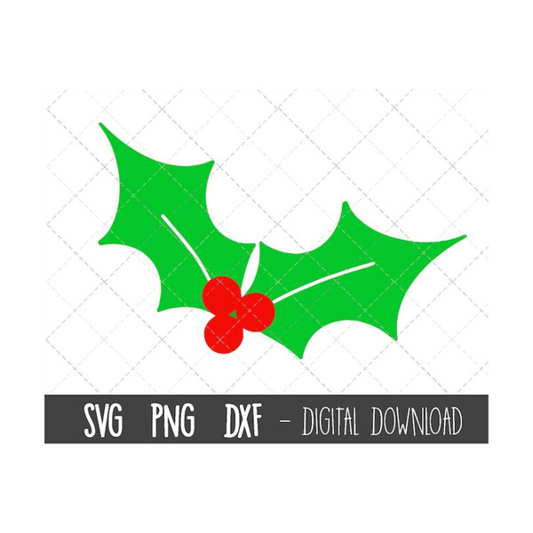 Holly SVG, Christmas Holly Svg, Christmas Clip Art, Christma - Inspire  Uplift