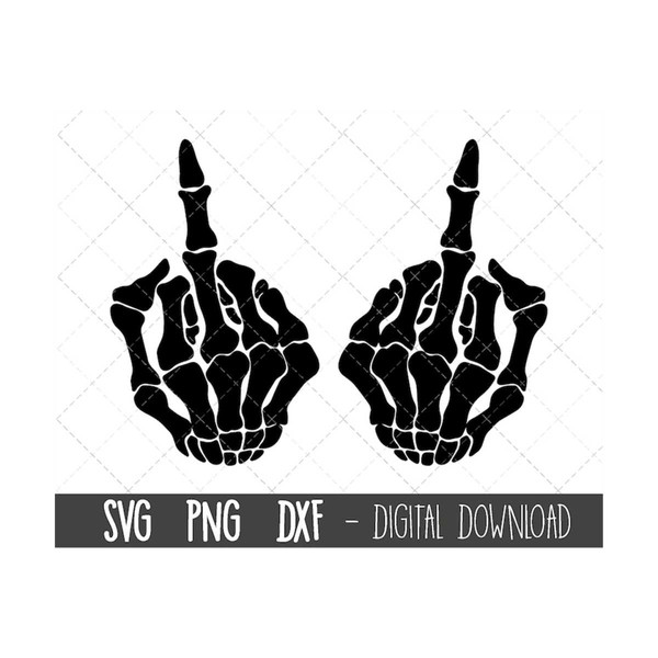Skeleton middle fingers SVG, skeleton png, skeleton clipart, - Inspire ...