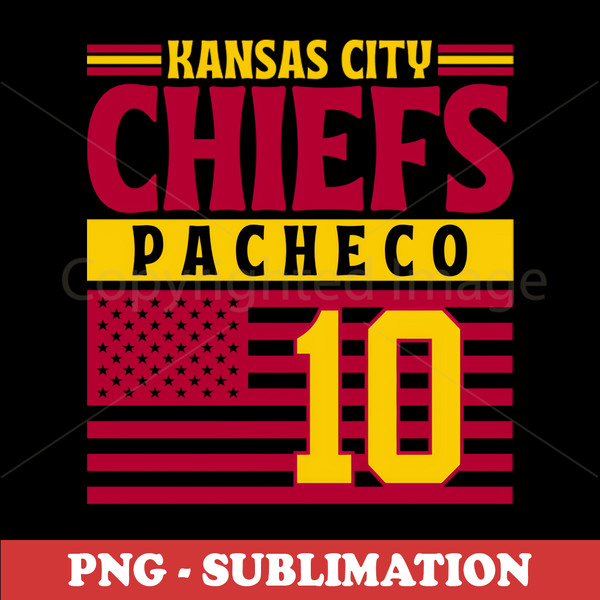 Kansas City Chiefs American Flag Sublimation Download - Show Your Team Pride with this Ultra-Realistic Digital File
