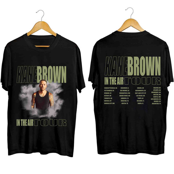 Kane Brown In The Air Tour 2024 Shirt, Kane Brown Fan Shirt, Kane Brown 2024 Concert Shirt, In The Air Concert Shirt For Fan - 1.jpg