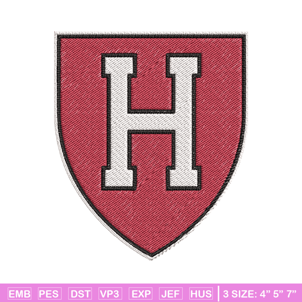 Harvard Crimson embroidery, Harvard Crimson embroidery, Football embroidery, Sport embroidery, NCAA embroidery. (5).jpg
