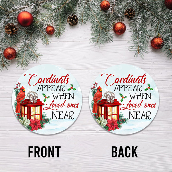 Cardinals Apperar Ornament Png, Round Christmas Ornament, PNG Instant Download, Xmas Ornament Sublimation Designs Downloads - 3.jpg