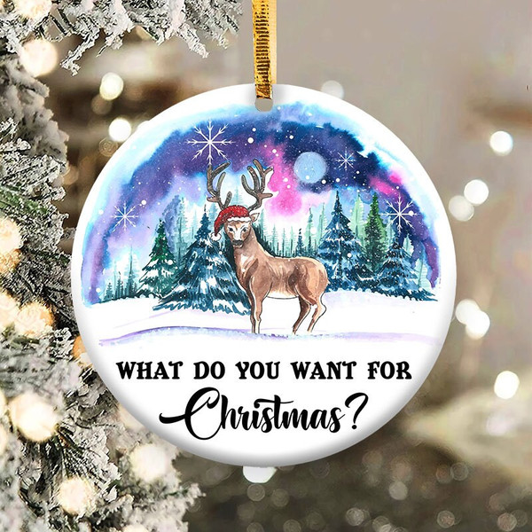 Christmas Deer Ornament Png, Round Christmas Ornament, PNG Instant Download, Xmas Ornament Sublimation Designs Downloads - 1.jpg