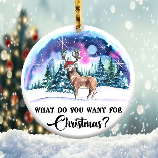 Christmas Deer Ornament Png, Round Christmas Ornament, PNG Instant Download, Xmas Ornament Sublimation Designs Downloads - 3.jpg