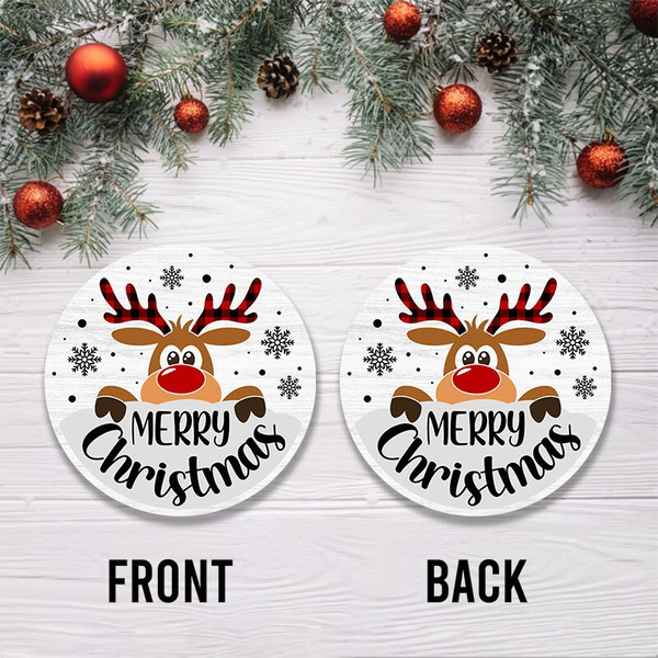 Christmas Reindeer Ornament Png, Round Christmas Ornament, PNG Instant Download, Xmas Ornament Sublimation Designs Downloads - 2.jpg