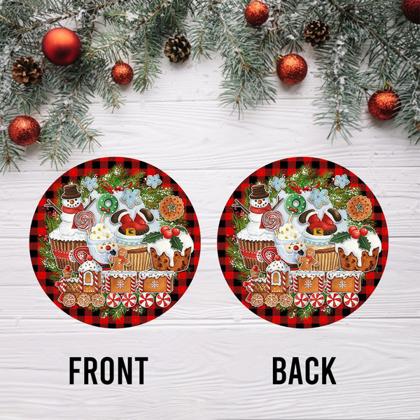 Christmas Snack Ornament Png, Round Christmas Ornament, PNG Instant Download, Xmas Ornament Sublimation Designs Downloads - 3.jpg