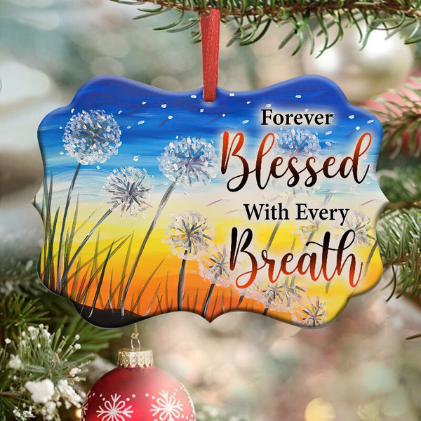 Forever Blessed With Every Breath Ornament PNG, Benelux Christmas Ornament, PNG Instant Download, Xmas Ornament Sublimation Designs Download - 1.jpg