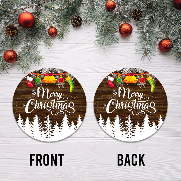 Merry Christmas Ornament Png, Round Christmas Ornament, PNG Instant Download, Xmas Ornament Sublimation Designs Downloads - 3.jpg