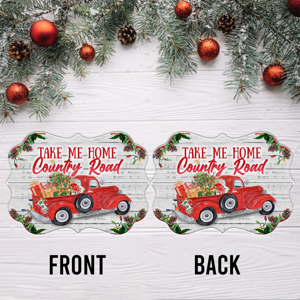 Take Me Home Country Road Ornament PNG, Benelux Christmas Ornament, PNG Instant Download, Xmas Ornament Sublimation Designs Downloads - 2.jpg