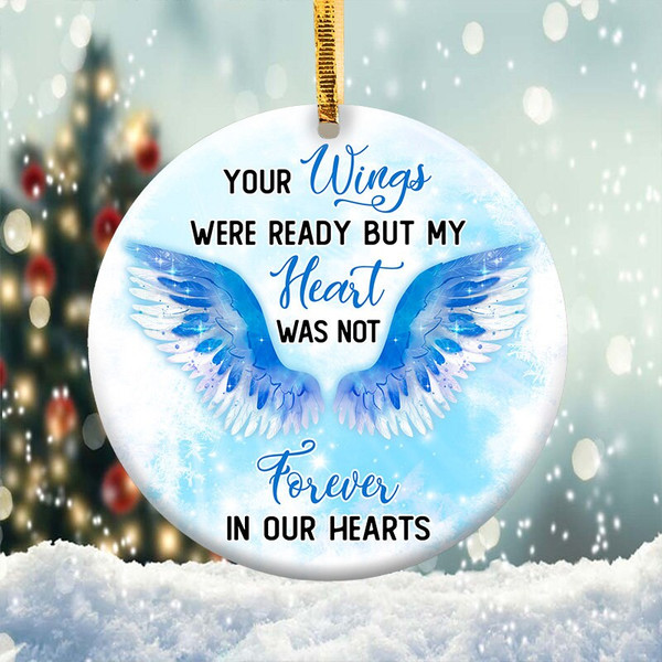 Your Wings Were Ready Ornament Png, Round Christmas Ornament, PNG Instant Download, Xmas Ornament Sublimation Designs Downloads - 3.jpg