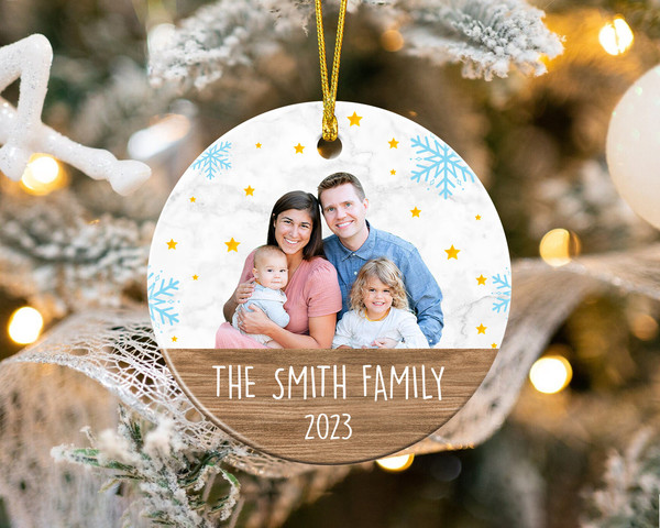 Custom Family Ornament, Custom Photo Ornament, Family Portrait Ornament, Family Photo Ornament, 2023 Christmas Ornament, Family Picture Gift - 5.jpg