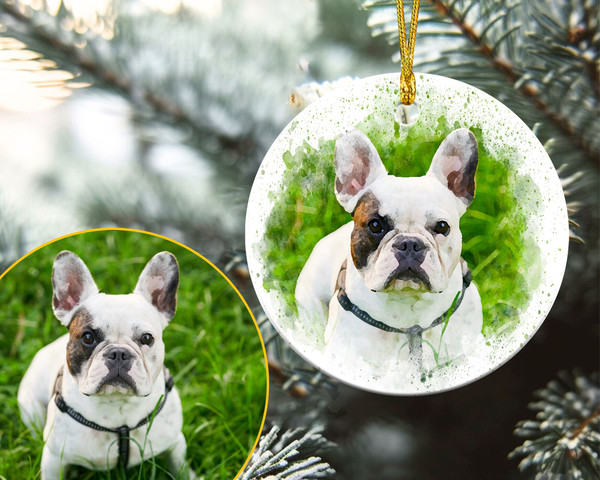 Custom Photo Ornament, Dog Memorial Ornament, Custom Photo Ornament, Forever In Our Hearts, Loss Of Dog Gifts, Dog Mom Gifts, Pet Photo Gift - 2.jpg