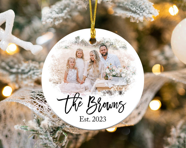 Custom Photo Ornament, Picture Ornament, Custom Family Ornament, Family Christmas Ornament, 2023 Christmas Ornament, Photo Ornament - 1.jpg