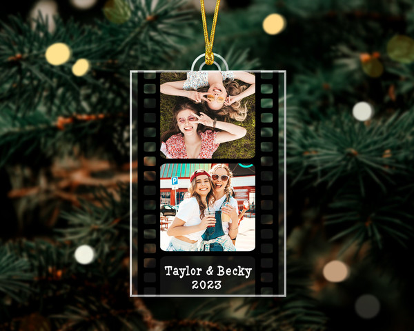 Film Memory Ornament, Custom Photo Ornament, Besties Forever Ornament, Sister Christmas Gifts, Picture Ornament,  Besties Ornament, BFF Gift - 5.jpg