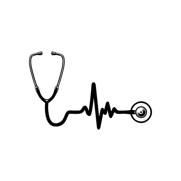 Stethoscope SVG Heartbeat Nurse svg, medical svg, doctor sv - Inspire ...