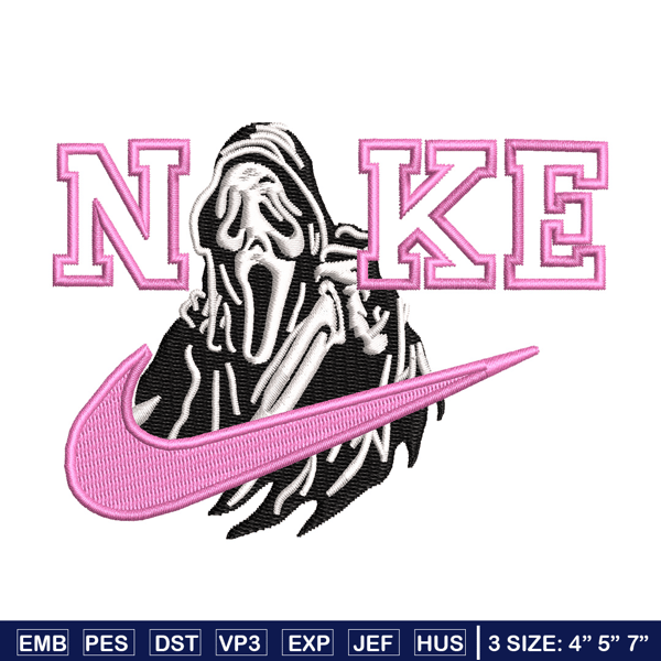 Nike ghost  embroidery design, Horror embroidery, Nike design, Embroidery shirt, Embroidery file, Digital download.jpg