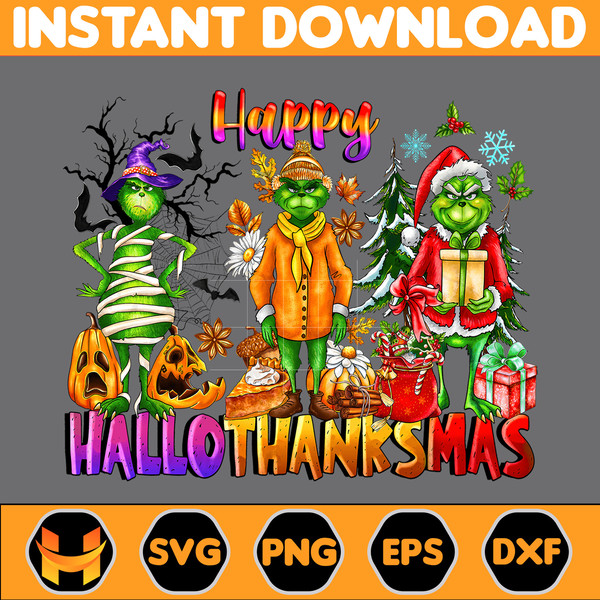 Happy Hallothanksmas Svg, Teeth Clipart, Fall Svg, Halloween Svg, Christmas Svg, Western snow Svg, Instant Download (4).jpg