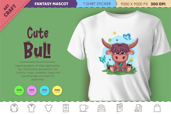 Cute cartoon bull_preview_1.jpg