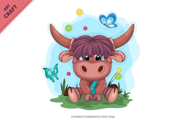 Cute cartoon bull_preview_2.jpg