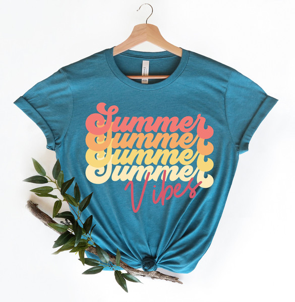 Summer Vibes T-Shirt, Summer T-Shirt, Summer Vibes T-Shirt, Fun Summer Shirt, Summer Vacation Shirt, Family Summer Shirt, Vacation Clothing.jpg