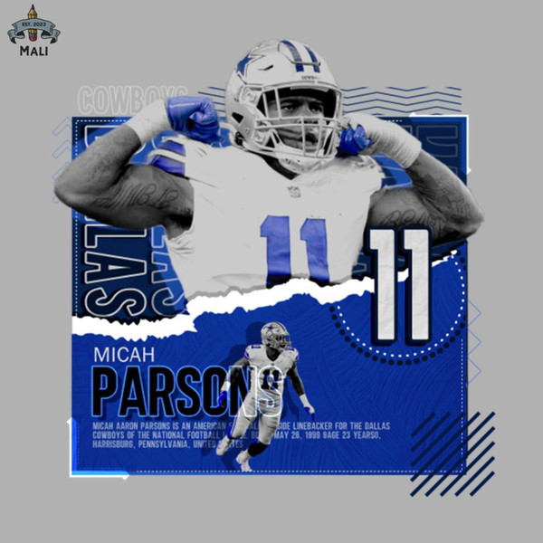 ML923-Micah Parsons Football Paper Poster Cowboys PNG Download.jpg