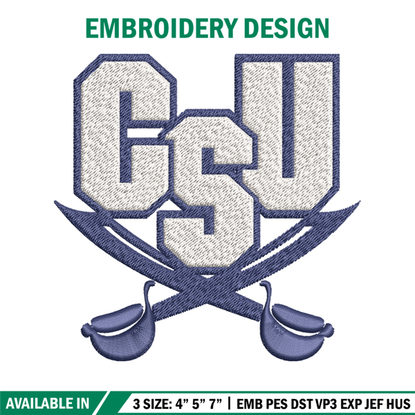 CSU Buccaneers embroidery design, CSU Buccaneers embroidery, logo Sport, Sport embroidery, NCAA embroidery..jpg
