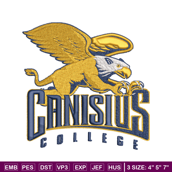 Canisius Golden Griffins embroidery design, Canisius Golden Griffins embroidery, Sport embroidery, NCAA embroidery..jpg