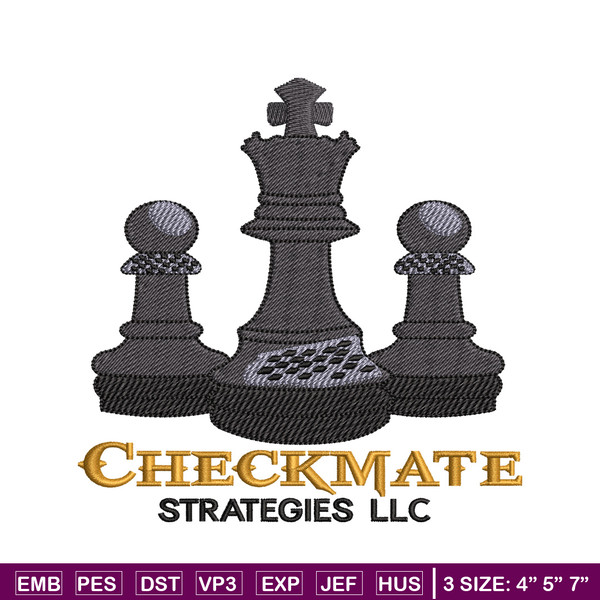 Checkmate Logo embroidery design, Checkmate Logo embroidery, embroidery file, logo design, logo shirt, Digital download.jpg