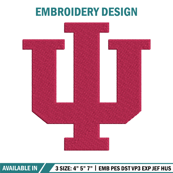 Indiana Hoosiers embroidery design, Indiana Hoosiers embroidery, logo Sport, Sport embroidery, NCAA embroidery..jpg