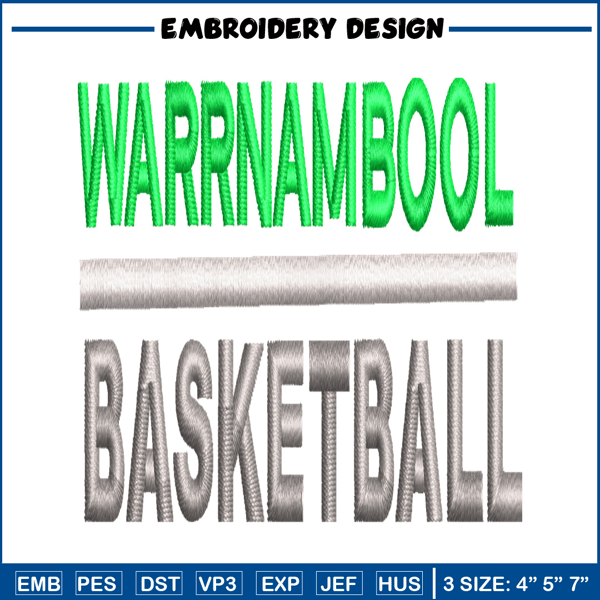 Warrnambool Basketball embroidery design, Warrnambool Basketball embroidery, logo design, logo shirt, Digital download..jpg