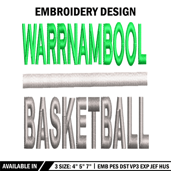 Warrnambool Basketball embroidery design, Warrnambool Basketball embroidery, logo design, logo shirt, Digital download..jpg